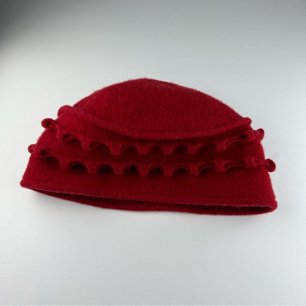 Aian Eye Wool Hat - Red